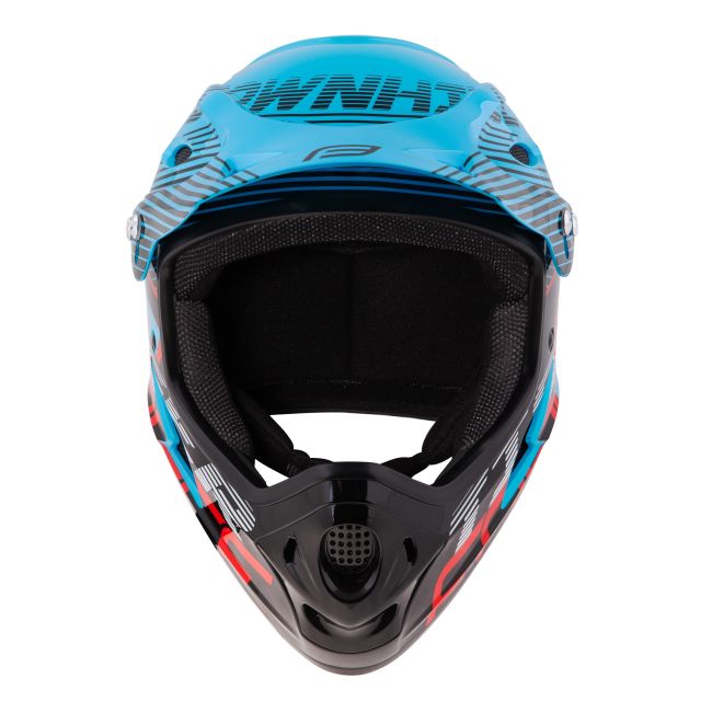 Casca Force Tiger Downhill Negru/Albastru/Rosu L-XL (59-61 cm)