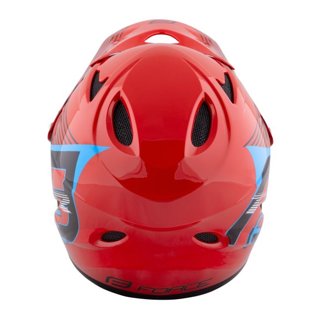 Casca Force Tiger Downhill Rosu/negru/Bleu S-M (57-58 cm)