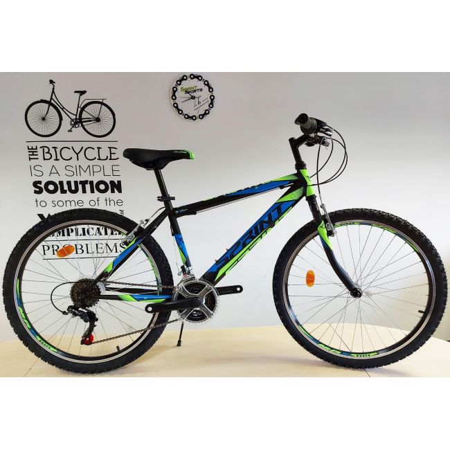 Bicicleta Sprint Active  26 2021 Furca Rigida Negru Mat - 430 mm