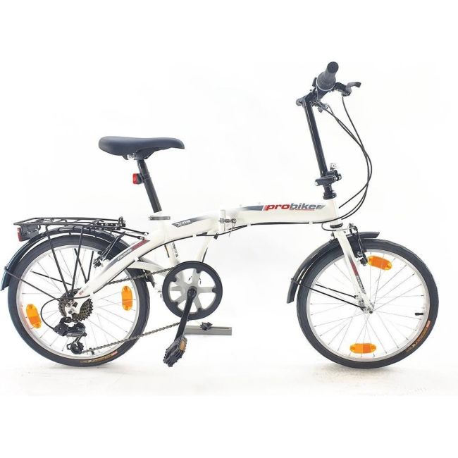 Bicicleta pliabila Sprint Probike Folding 20 6SP Alba