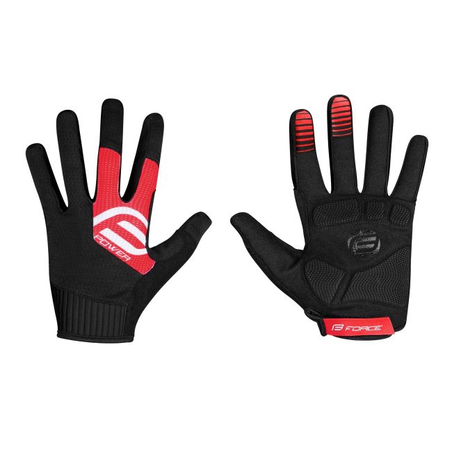 Manusi Force MTB Power, negru/rosu