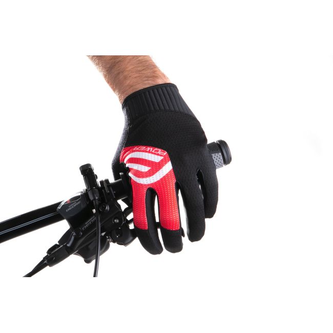 Manusi Force MTB Power, negru/rosu
