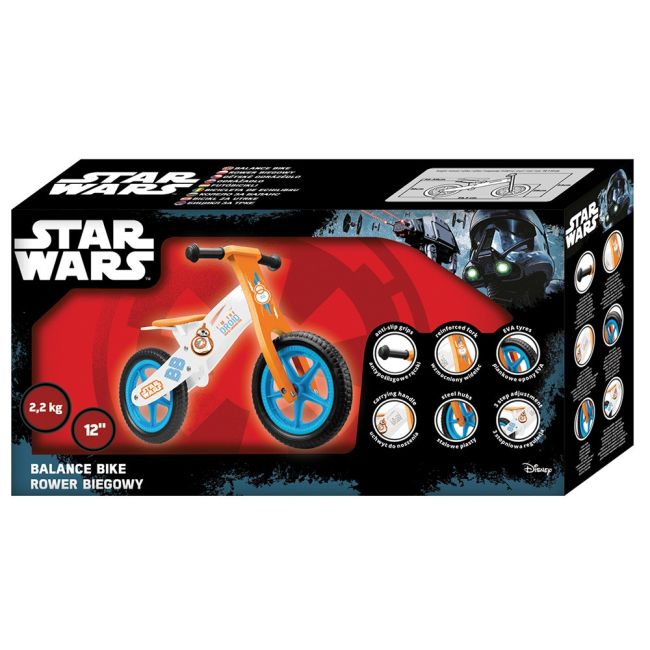 Bicicleta copii Seven Star Wars BB8 Wooden Balance Bike