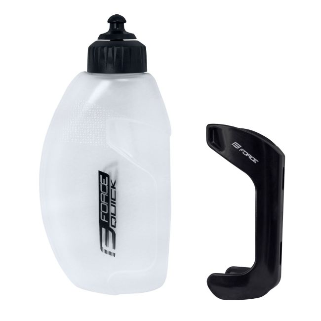 Bidon Force Quick timetrial 0.58l cu suport, transparent