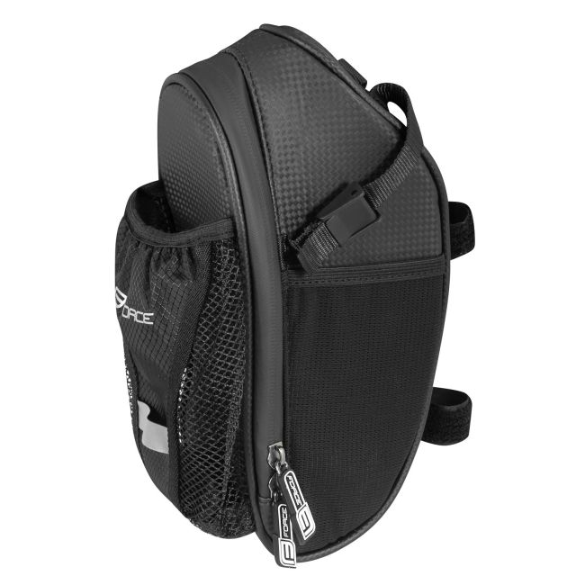 Borseta Sa Force Fuse cu compartiment plasa pentru bidon, neagra