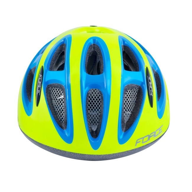Casca Force Lark pentru copii fluo/albastru S (48-54 cm)