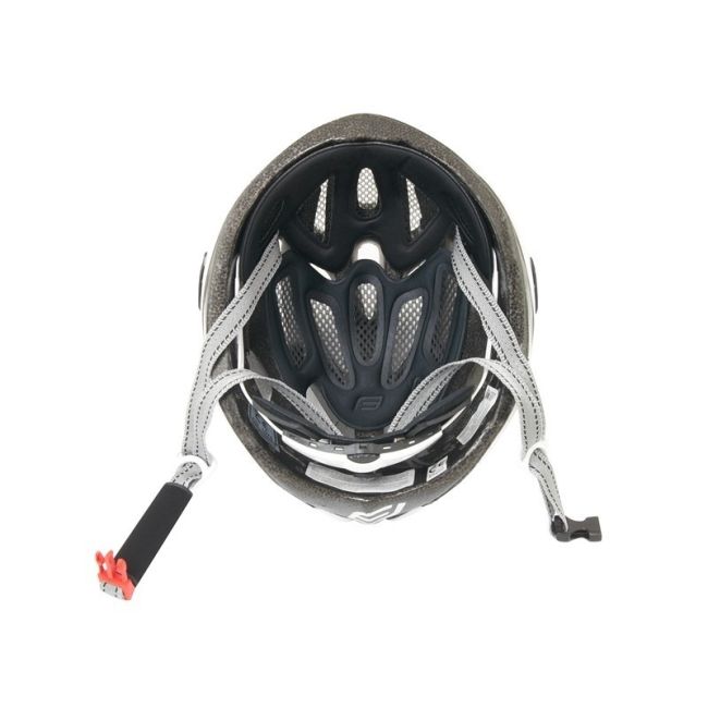 Casca Force Road Junior, alb-negru, XS-S (48-54 cm)