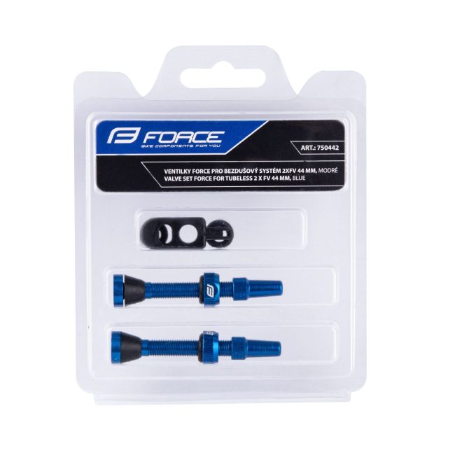 Set Valve Tubeless Force 2xFv 44mm Albastre