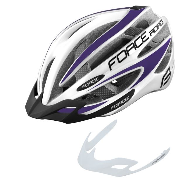 Casca Force Road, alb/violet S-M (54-58 cm)