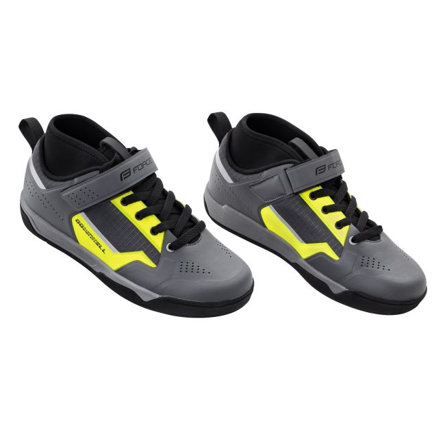 Pantofi Force Downhill, gri/fluo, 41