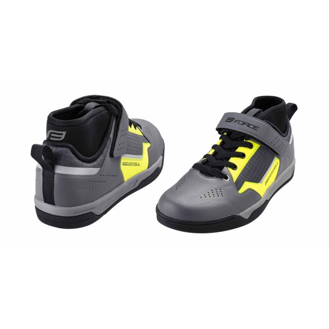 Pantofi Force Downhill, gri/fluo, 42