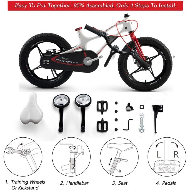 Bicicleta RoyalBaby Space Shuttle 16 White