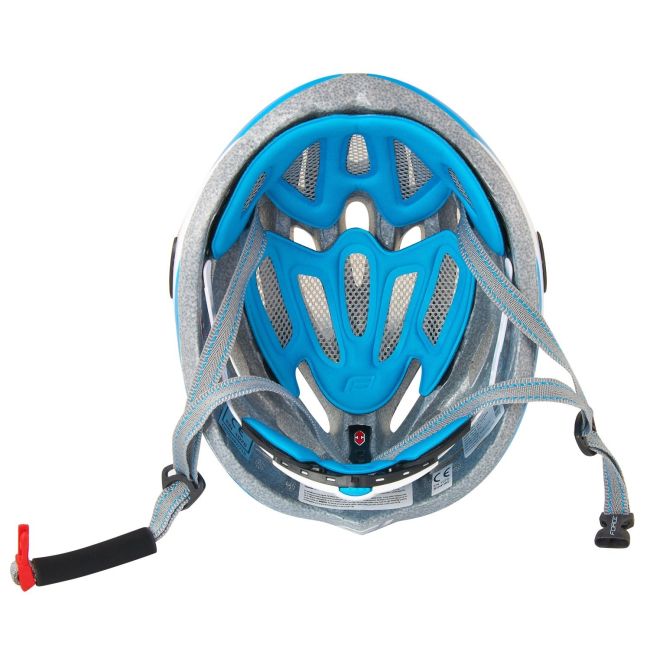 Casca Force Road albastru/alb S-M (54-58 cm)