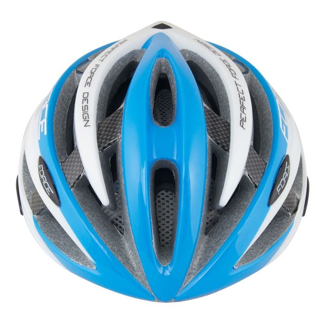 Casca Force Road albastru/alb S-M (54-58 cm)