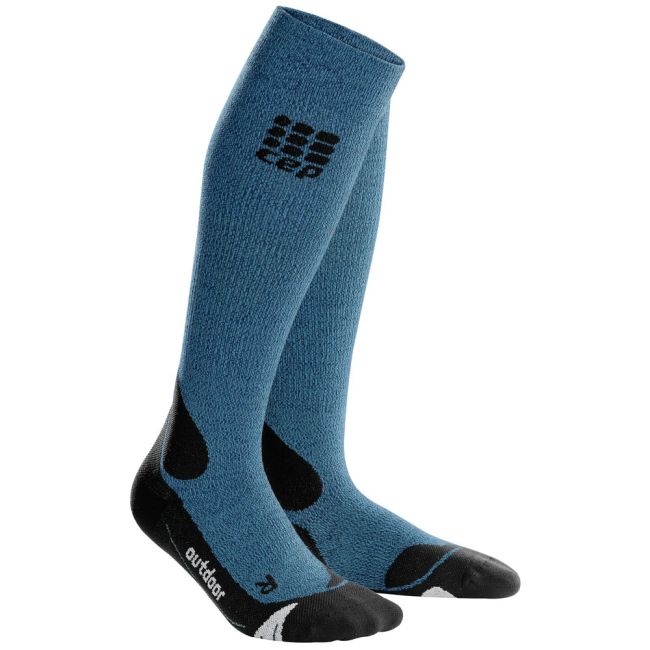 CEP - Sosete lungi sport pentru barbati Merino PRO+ outdoor men socks - albastru desert negru