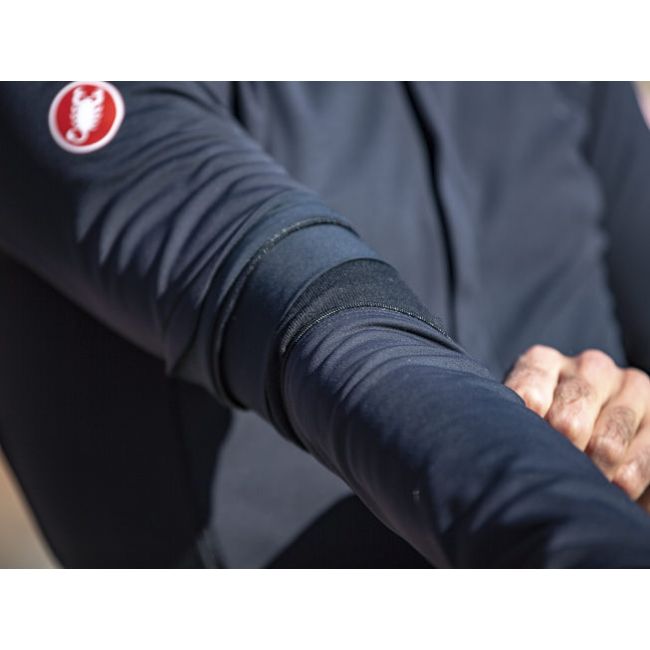 Castelli - Jacheta ciclism vreme rece 2 in 1 cu maneci detasabile, Perfetto Ros Convertible - rosu portocaliu