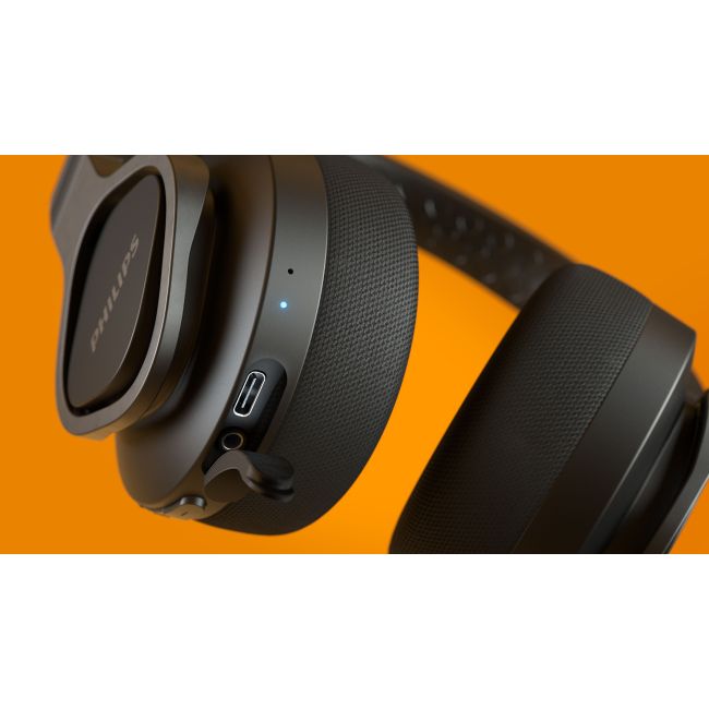 Philips Casti audio Sport seria 4000 over the ear TAA4216BK/00 protectie IP55 apa si praf Bluetooth v5.0 autonomie 35 ore negre model 2020-2021