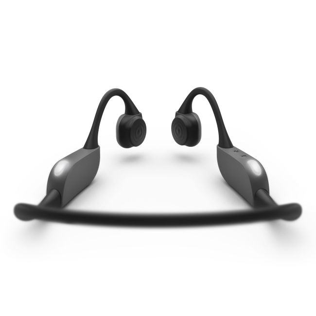 Philips Casti audio Sport seria 6000 bone-conducting TAA6606BK/00 Bluetooth cu lumini, protectie IP67 apa si praf autonomie 9 ore negre
