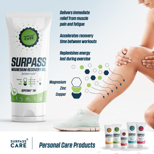 Surpass - gel recuperare dupa efort Magnesium Recovery Gel - 200ml