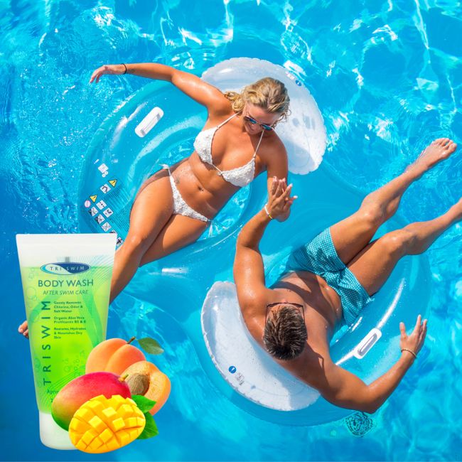 Triswim - set calatorie gel de dus, sampon, balsam si lotiune de corp - 4x 90ml