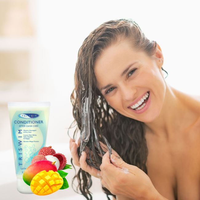 Triswim - set calatorie gel de dus, sampon, balsam si lotiune de corp - 4x 90ml