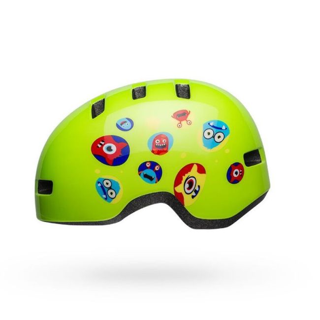 Bell - casca bicicleta urbana pentru copii Lil Ripper - Jugend - 46-52cm - monstruleti verzi