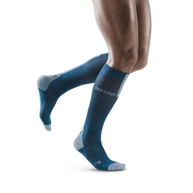 CEP - Sosete compresie alergare pentru barbati 3.0 men socks - albastru electric gri