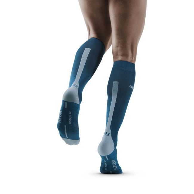CEP - Sosete compresie alergare pentru barbati 3.0 men socks - albastru electric gri