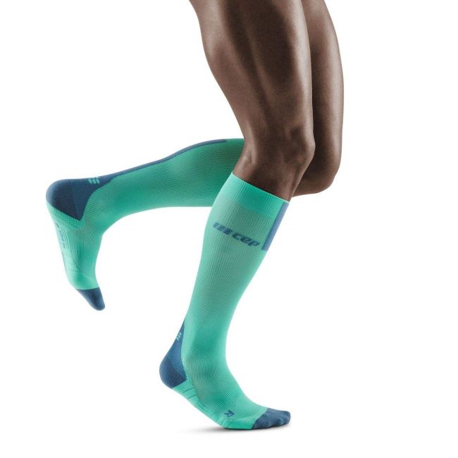 CEP - Sosete compresie alergare pentru barbati 3.0 men socks - verde menta gri