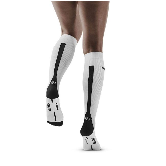 CEP - Sosete compresie alergare pentru femei 3.0 women socks - alb negru gri
