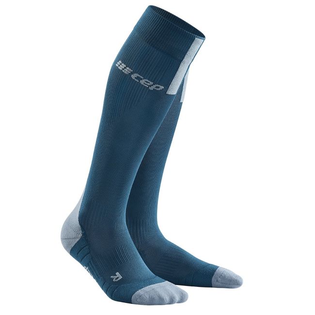 CEP - Sosete compresie alergare pentru femei 3.0 women socks - albastru gri