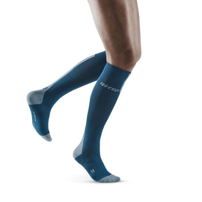 CEP - Sosete compresie alergare pentru femei 3.0 women socks - albastru gri