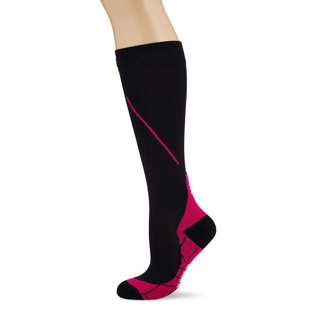 CEP - Sosete lungi compresie alergare pentru femei Women 2.0 running socks - negru roz