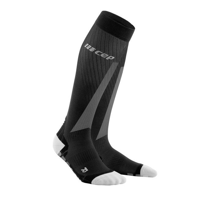 CEP - Sosete scurte compresie pentru femei Pro ultralight women socks - negru alb