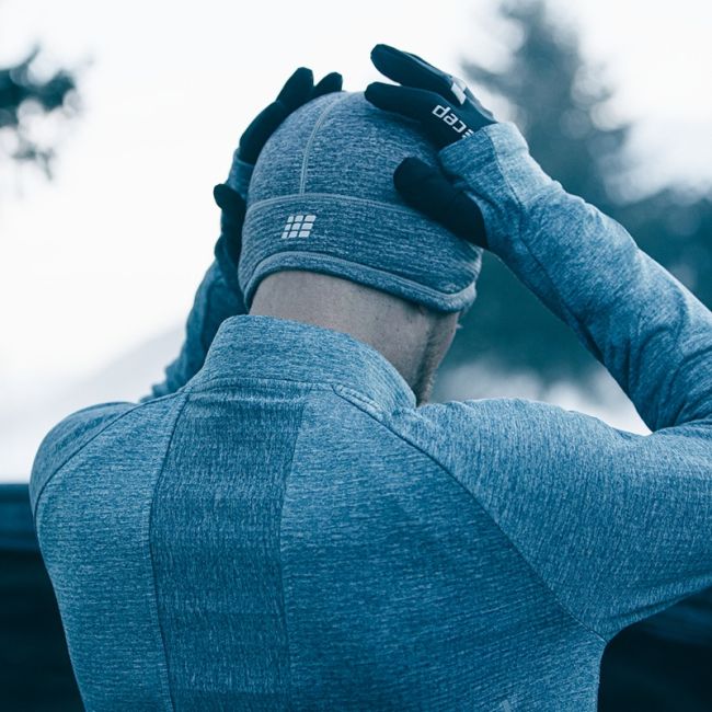 CEP - manusi alergare iarna sau vreme rece, model unisex - negru