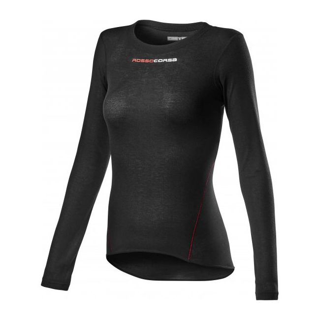 Castelli bluza corp cu maneca lunga pentru femei - Prosecco Tech Long Sleeve Women - negru