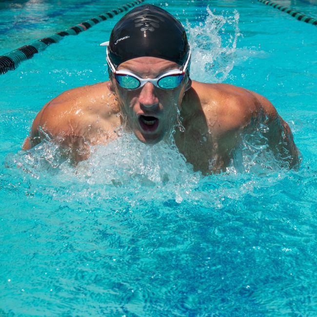 Finis - ochelari inot adulti Circuit 2 Goggles - albastru cu lentila oglinda