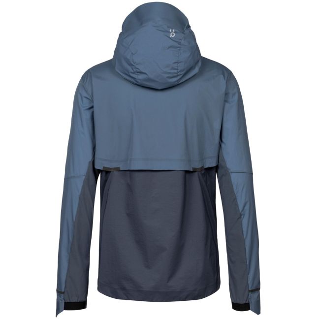 On - Jacheta alergare pentru barbati, protectie vant si ploaie On weather jacket - albastru deschis Cerulean albastru Navy