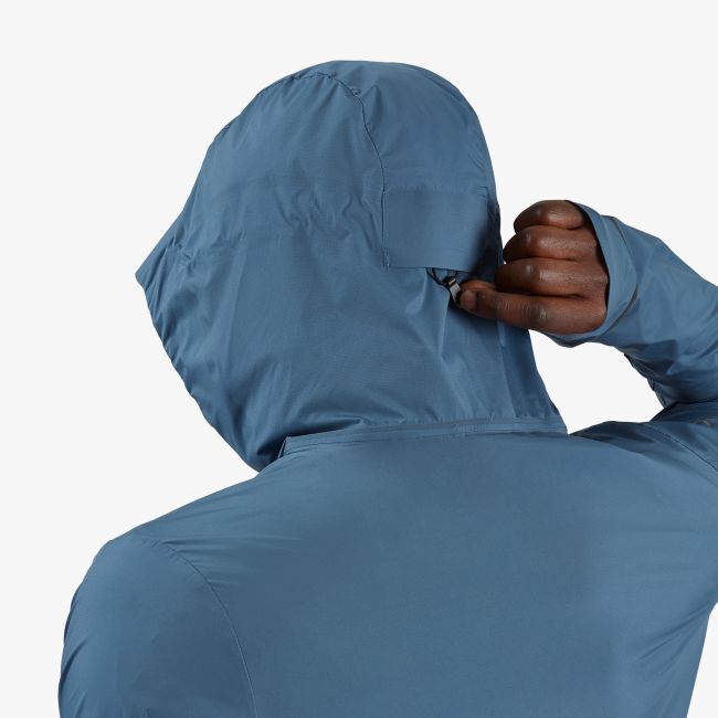 On - Jacheta alergare pentru barbati, protectie vant si ploaie On weather jacket - albastru deschis Cerulean albastru Navy