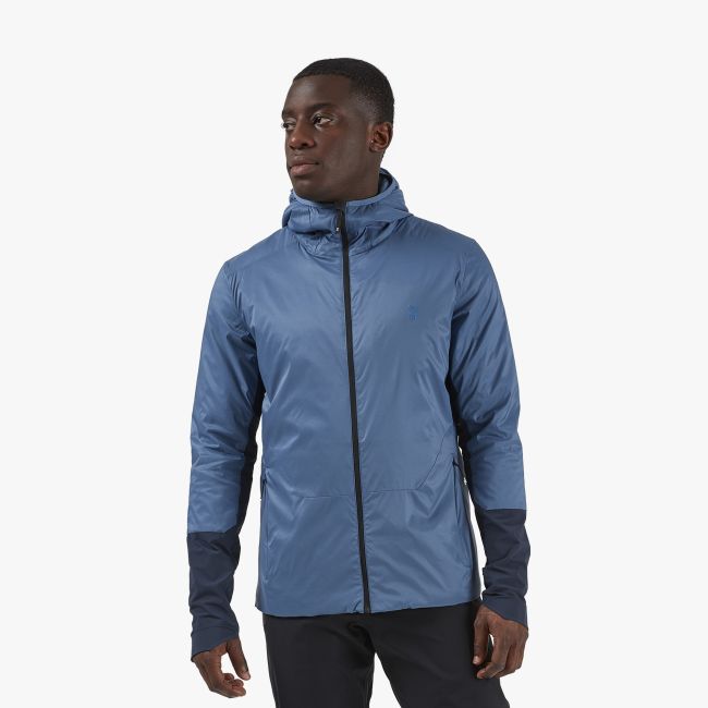 On - Jacheta termica alergare pentru barbati, protectie vant si ploaie On Insulator jacket - albastru deschis Cerulean albastru Navy