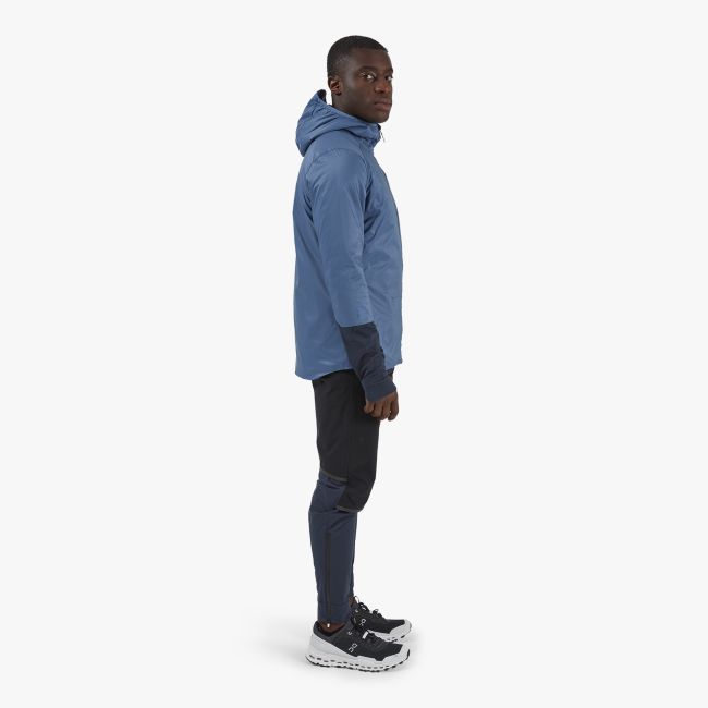 On - Jacheta termica alergare pentru barbati, protectie vant si ploaie On Insulator jacket - albastru deschis Cerulean albastru Navy