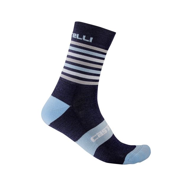Castelli - sosete ciclism pentru iarna - Quindici Soft - albastru