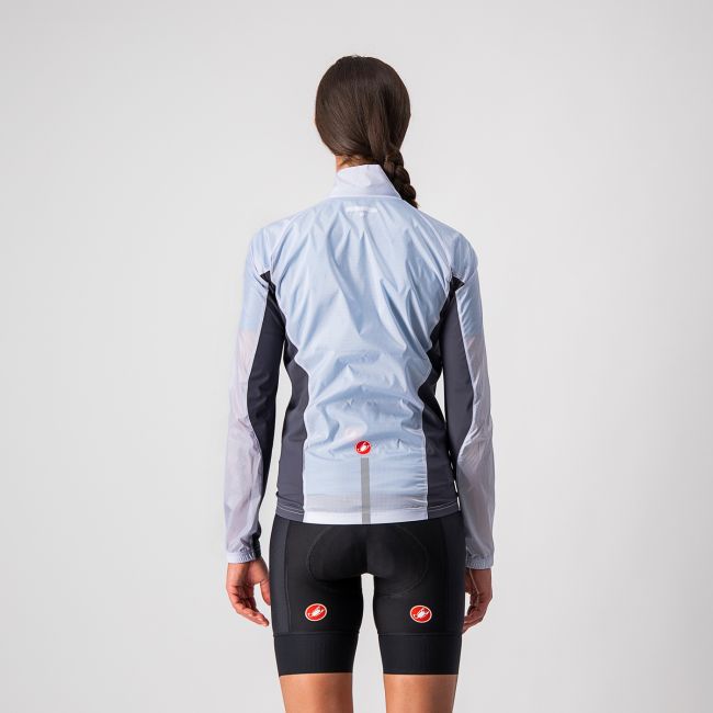 Castelli Squadra Stretch W - jacheta ciclism anti vant pentru femei - argintiu-gri