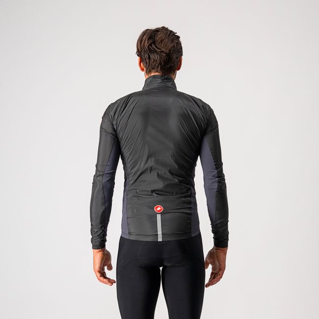 Castelli Squadra stretch - jacheta ciclism anti vant - negru-antracit