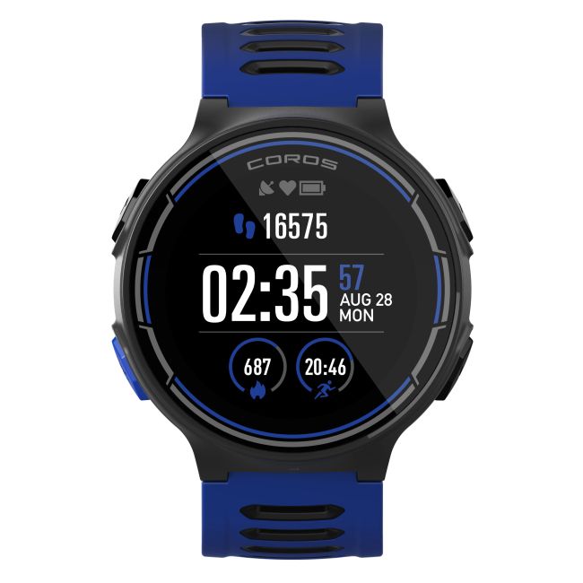 Coros Pace - ceas GPS multisport - negru-albastru