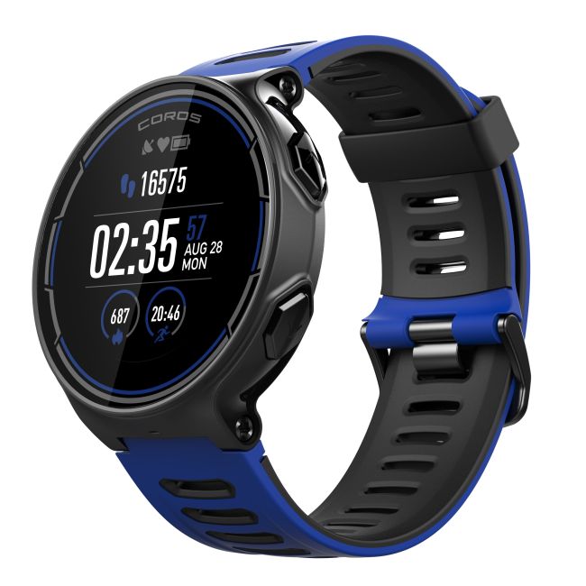 Coros Pace - ceas GPS multisport - negru-albastru