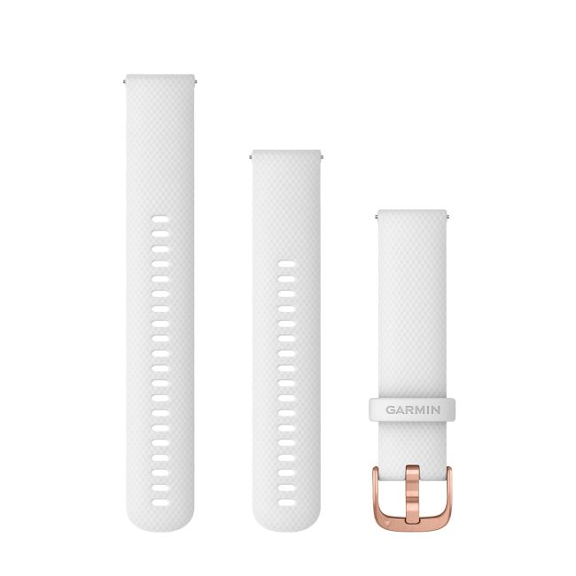 Garmin Curele cu eliberare rapidă (Quick Release 20 mm) | Alb, carcasă roz auriu
