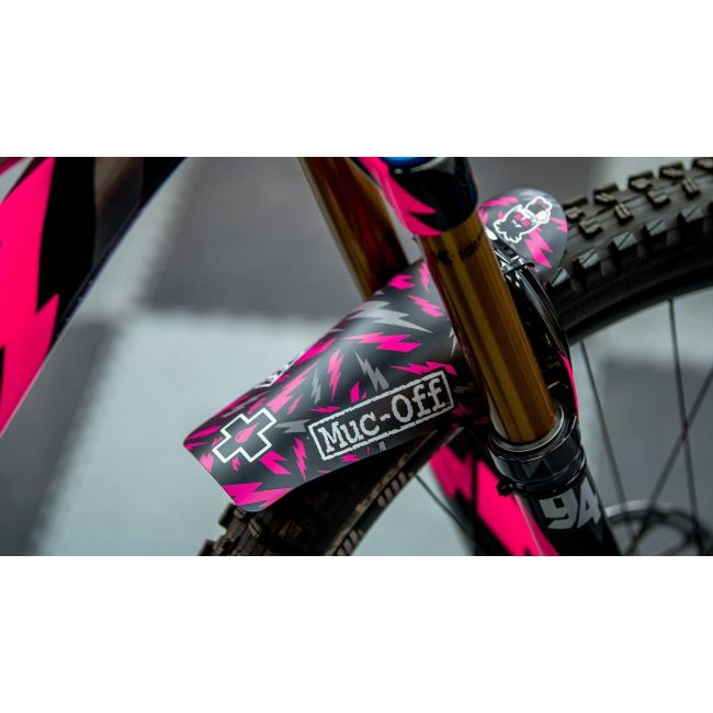Muc-Off - Aparatoare fata roata Bicicleta Front Ride Guard Bolt - negru roz alb trasnet