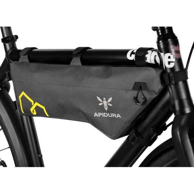 Apidura - geanta cadru bicicleta Expedition Frame Pack 5.3 litri (pentru cadru compact) - gri negru