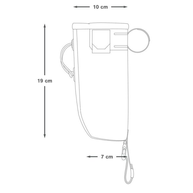 Apidura - geanta ghidon bicicleta Backcountry 2.0 Food Pouch 1.2 litri - gri negru